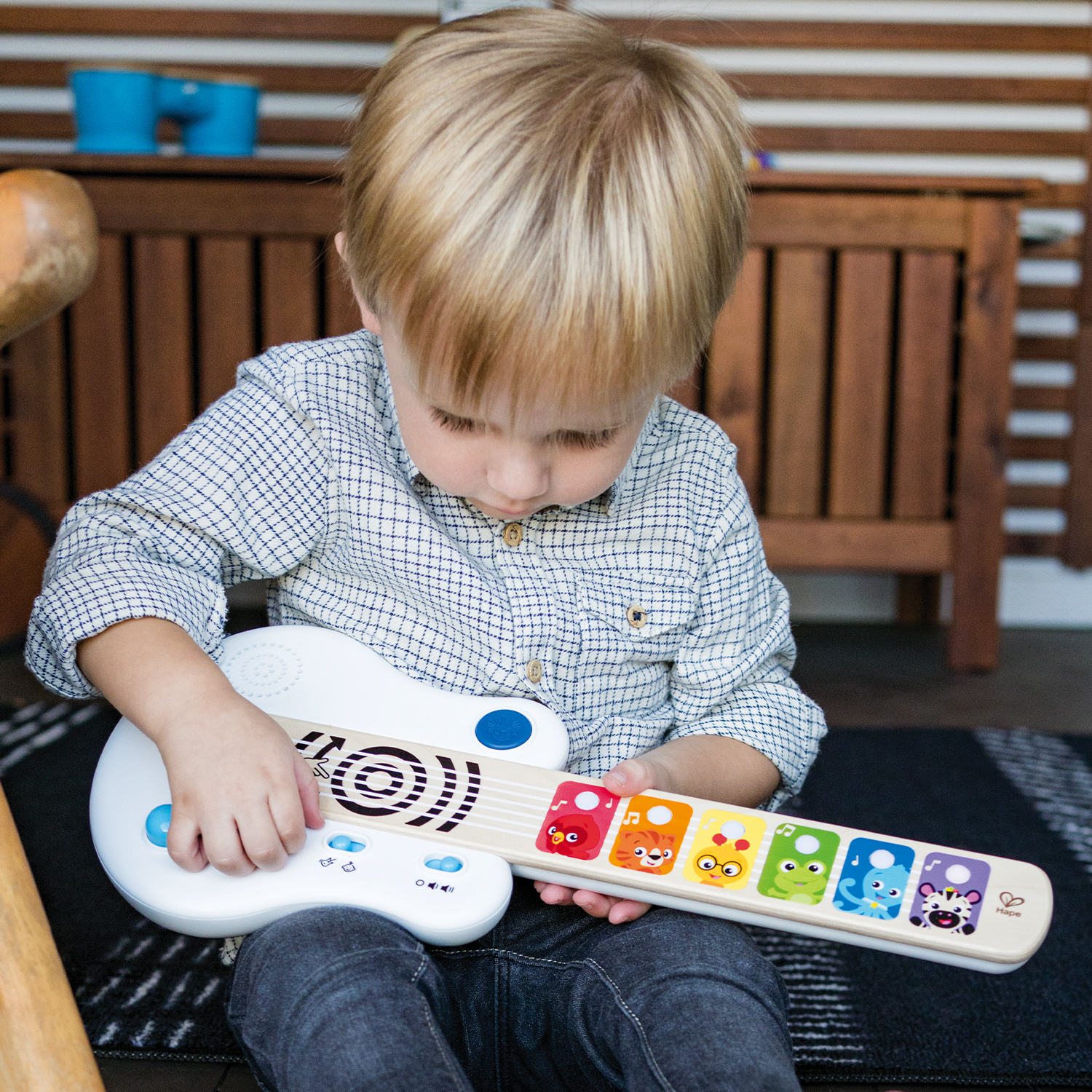 Игрушка музыкальная Hape Сенсорная гитара - фото 4