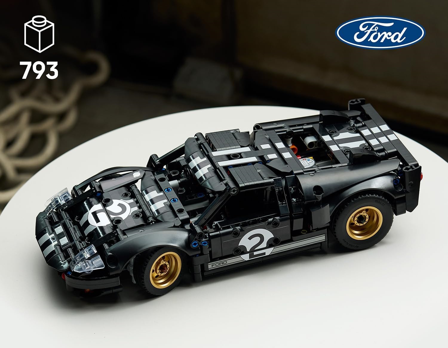 Конструктор LEGO Technic Ford GT40 MKII 1966г 793 дет. - фото 5