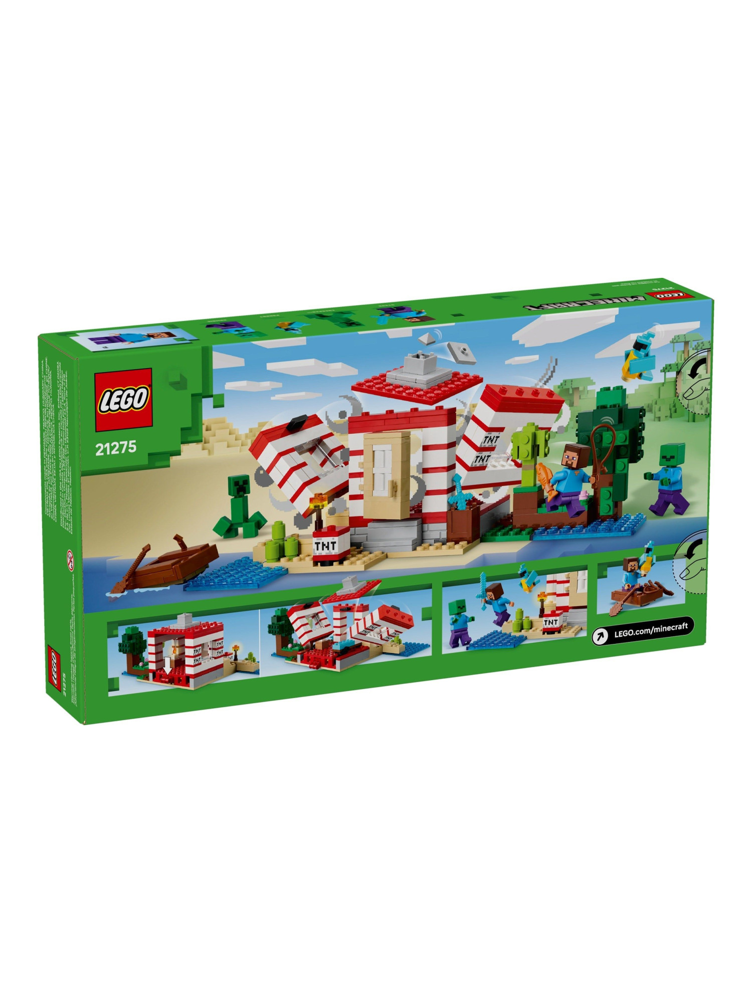 Конструктор LEGO Minecraft Дом из динамита в джунглях 287 дет. - фото 3