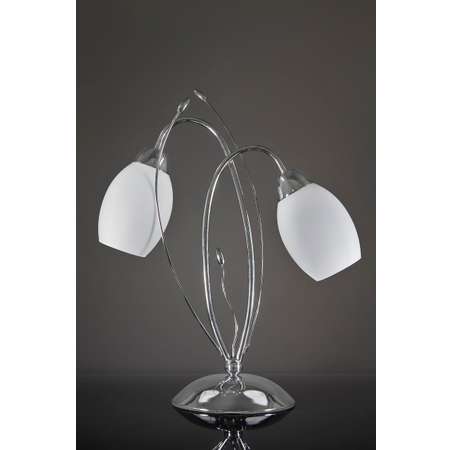 Настольный светильник ESCADA 10161/T E27*60W Chrome/White