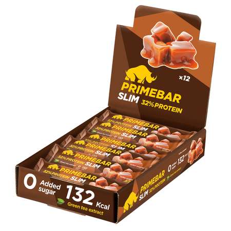 Батончик протеиновый Primebar Slim тоффи-карамель 40г*12шт