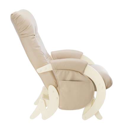 Кресло для кормления Milli Smile с карманами Дуб шампань / экокожа Polaris Beige