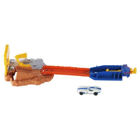 Трек Hot Wheels Construction Mayhem с пусковой установкой