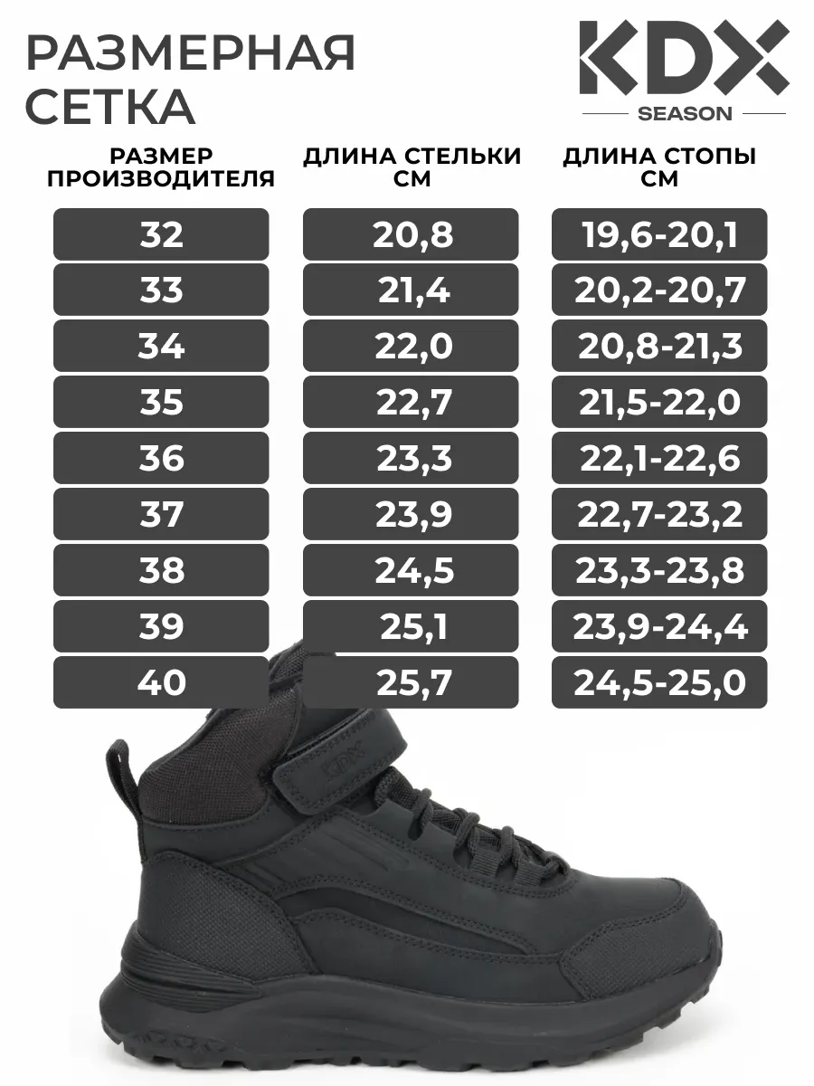 Ботинки KDX SKY-119 black - фото 4