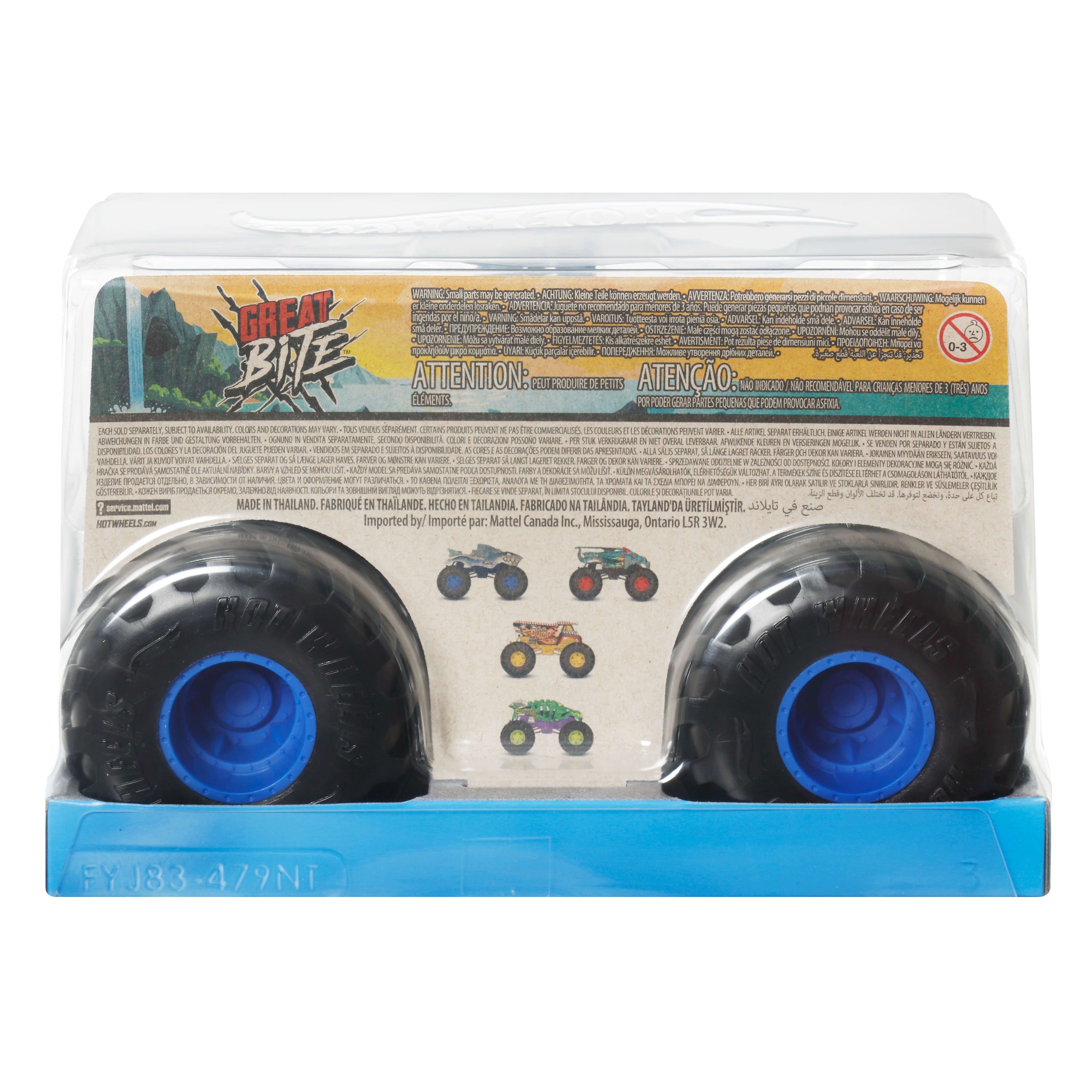 Монстр-трак Hot Wheels Great Bite 1:24 FYJ83/JCC89 - фото 2