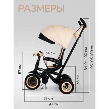 Трехколесный велосипед Velobibi 10 дюймов