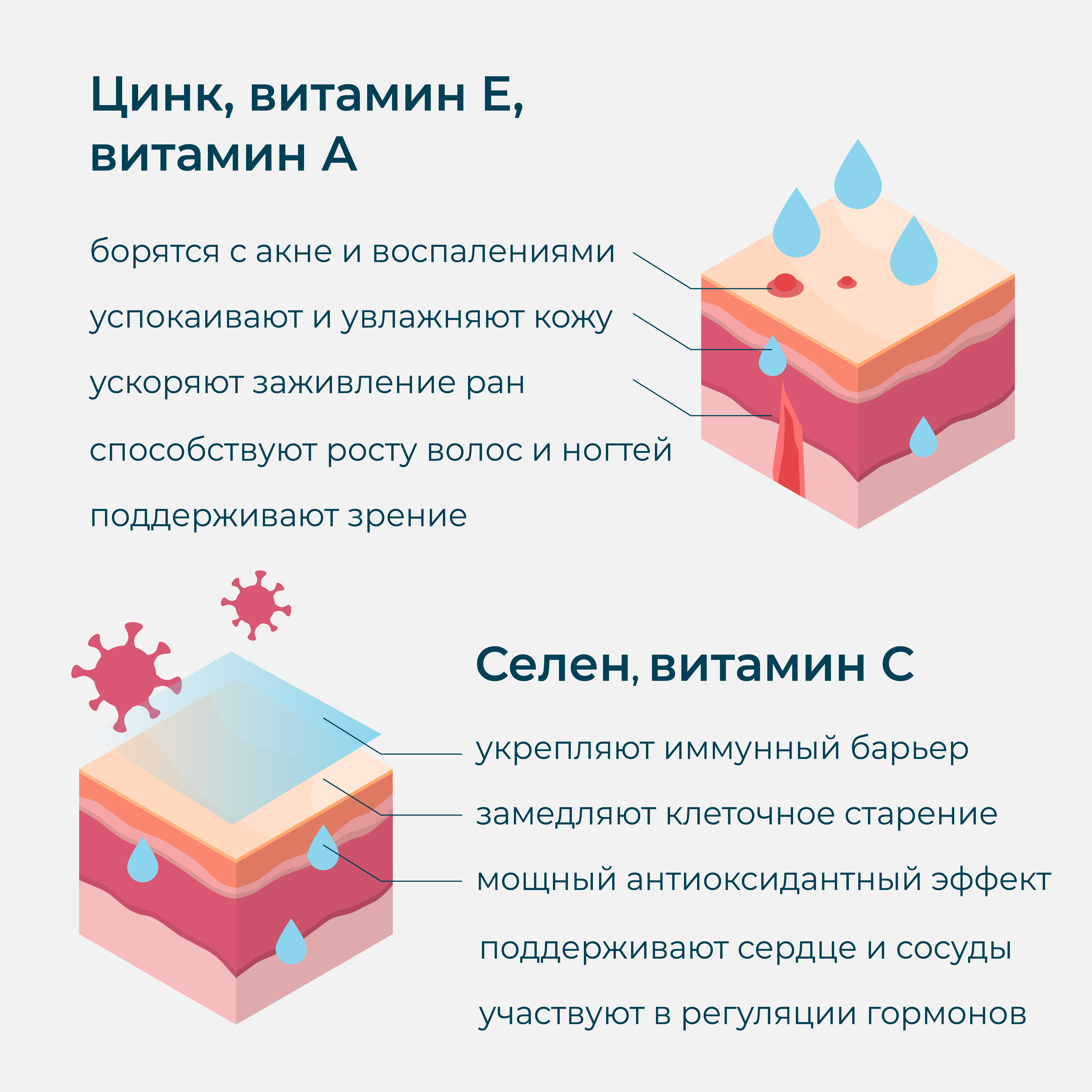 Цинк Селен LeafToGo Zink Selenium антиоксидант 60 капсул - фото 3