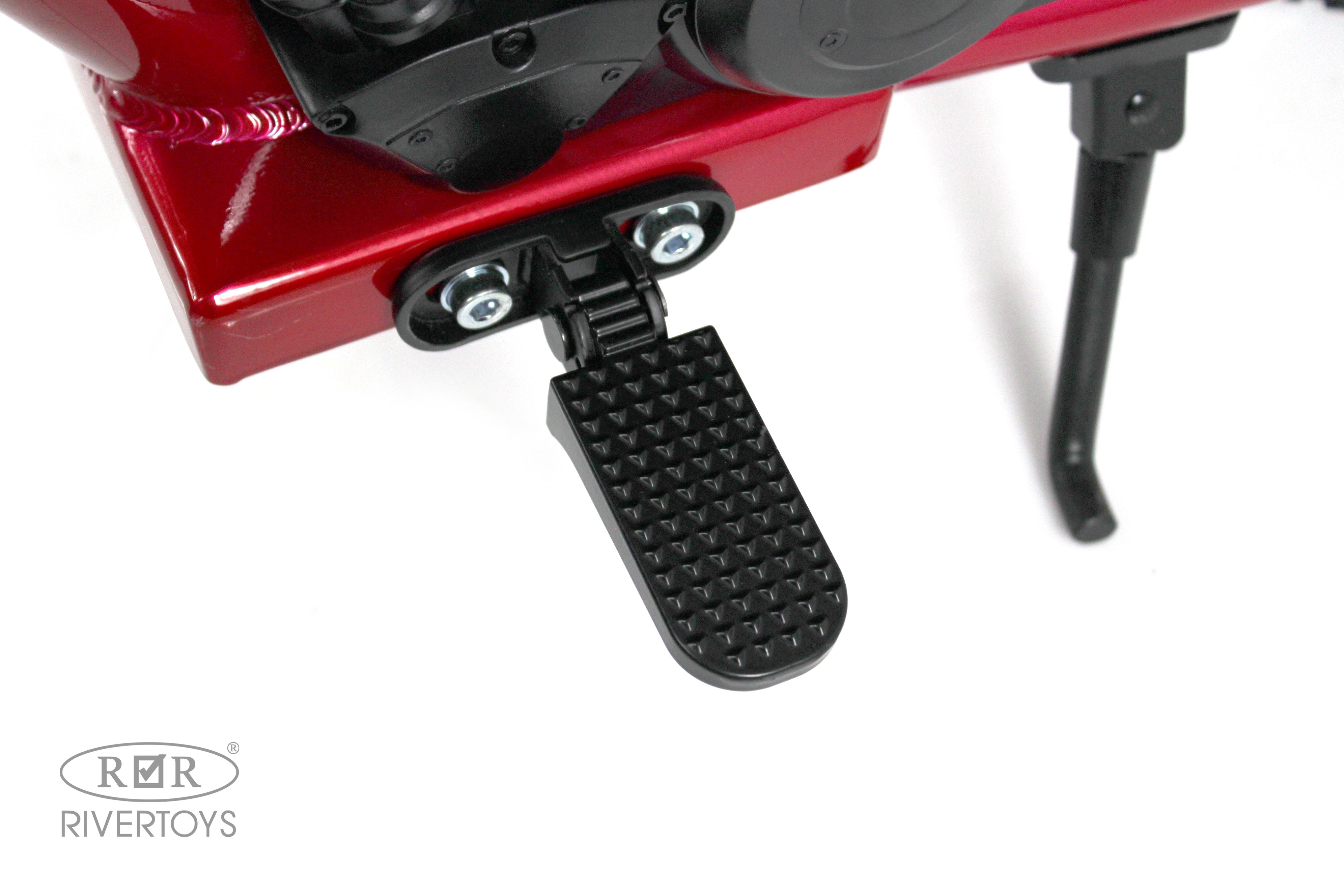 Электромотоцикл RIVERTOYS A001AA-MOTO-VIOLET - фото 10