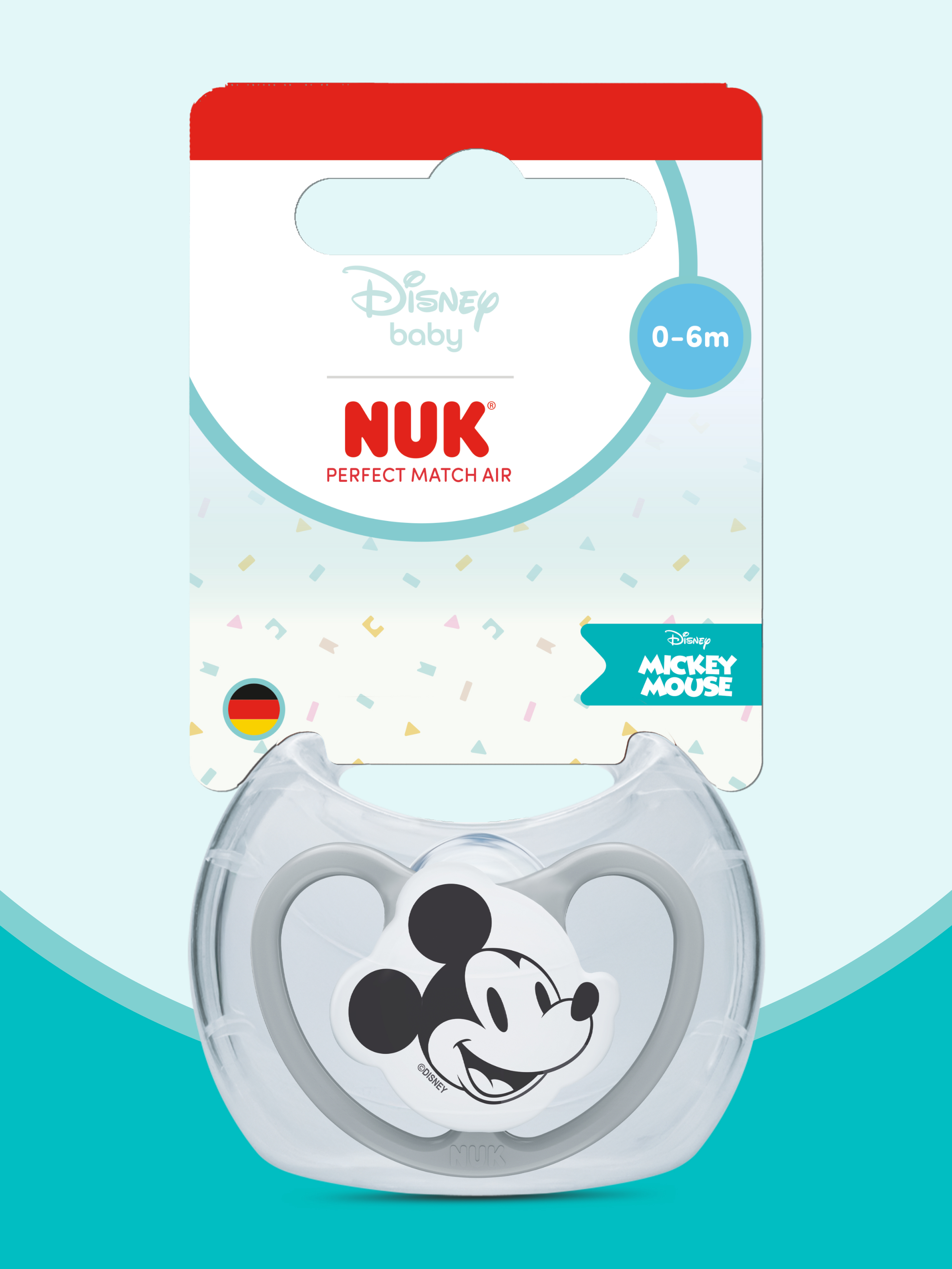 Пустышка Nuk силикон ортодонтическая от 0 мес. 1 шт. - фото 1