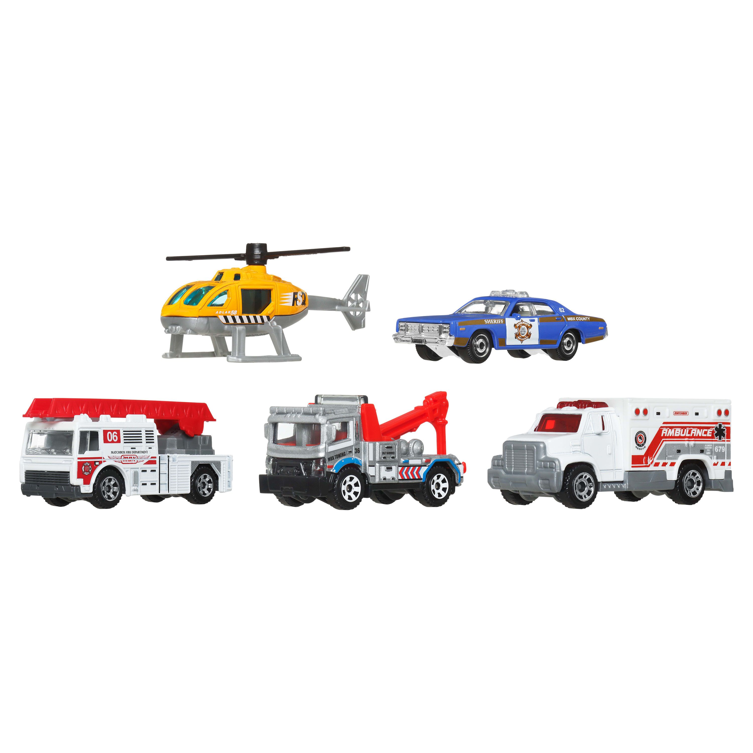 Игровой набор Matchbox MBX Rescue V 1:64 C1817/JBX37 - фото 1
