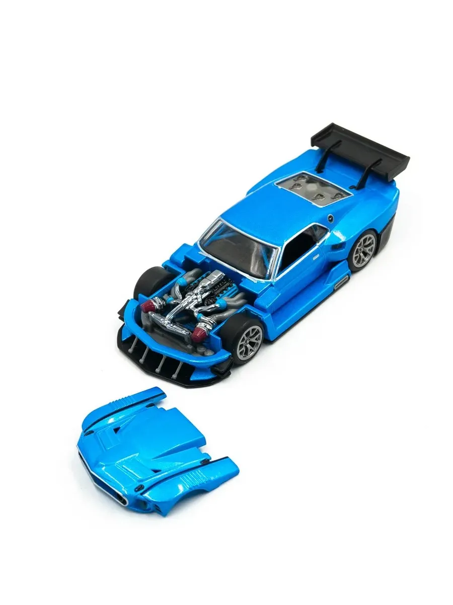Автомобиль Hot Wheels Ford Premium 69 Modified Mustang 1:43 121394 - фото 5