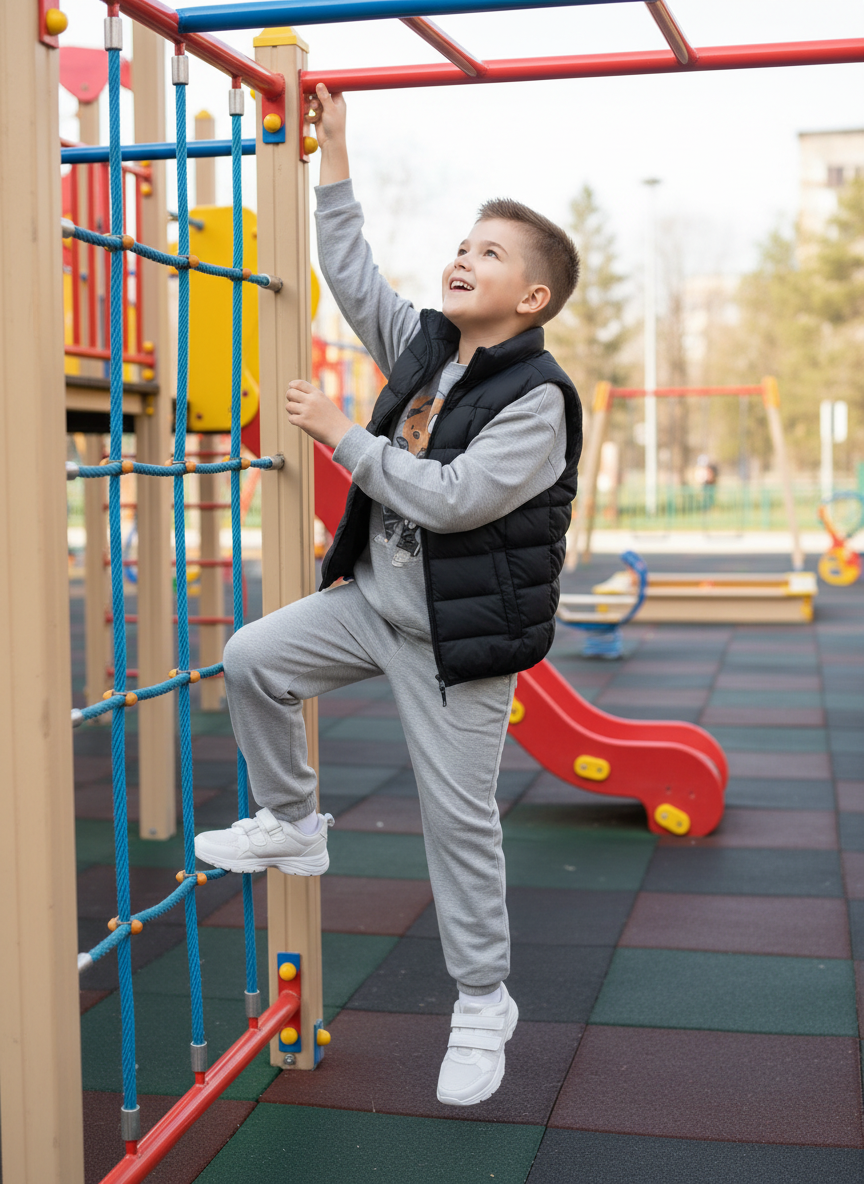 Свитшот и брюки Утенок 7045г меланж тедди наушники - фото 3