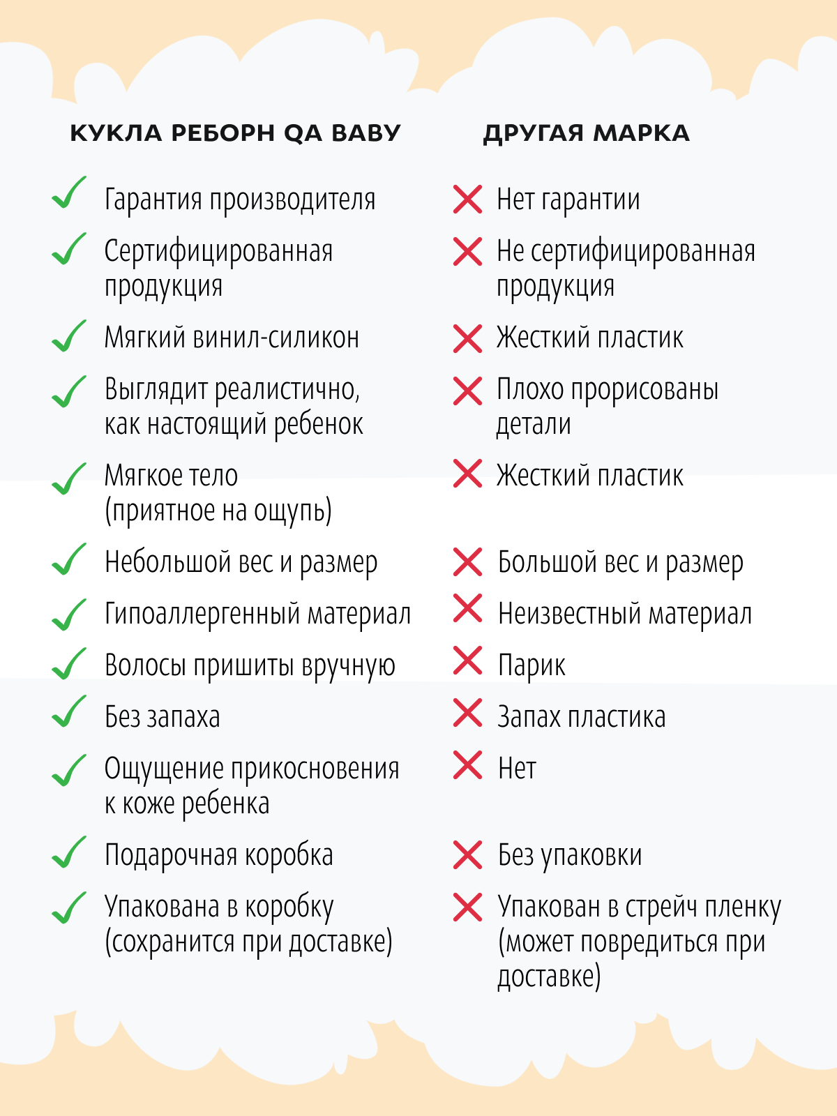 Кукла пупс QA BABY Сабрина высота 45 см 4501 - фото 18