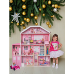 Домик для кукол PAREMO 131 см с мебелью