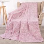 Плед TESSOLO HOME Роза пыльная 130 x 170 см флис