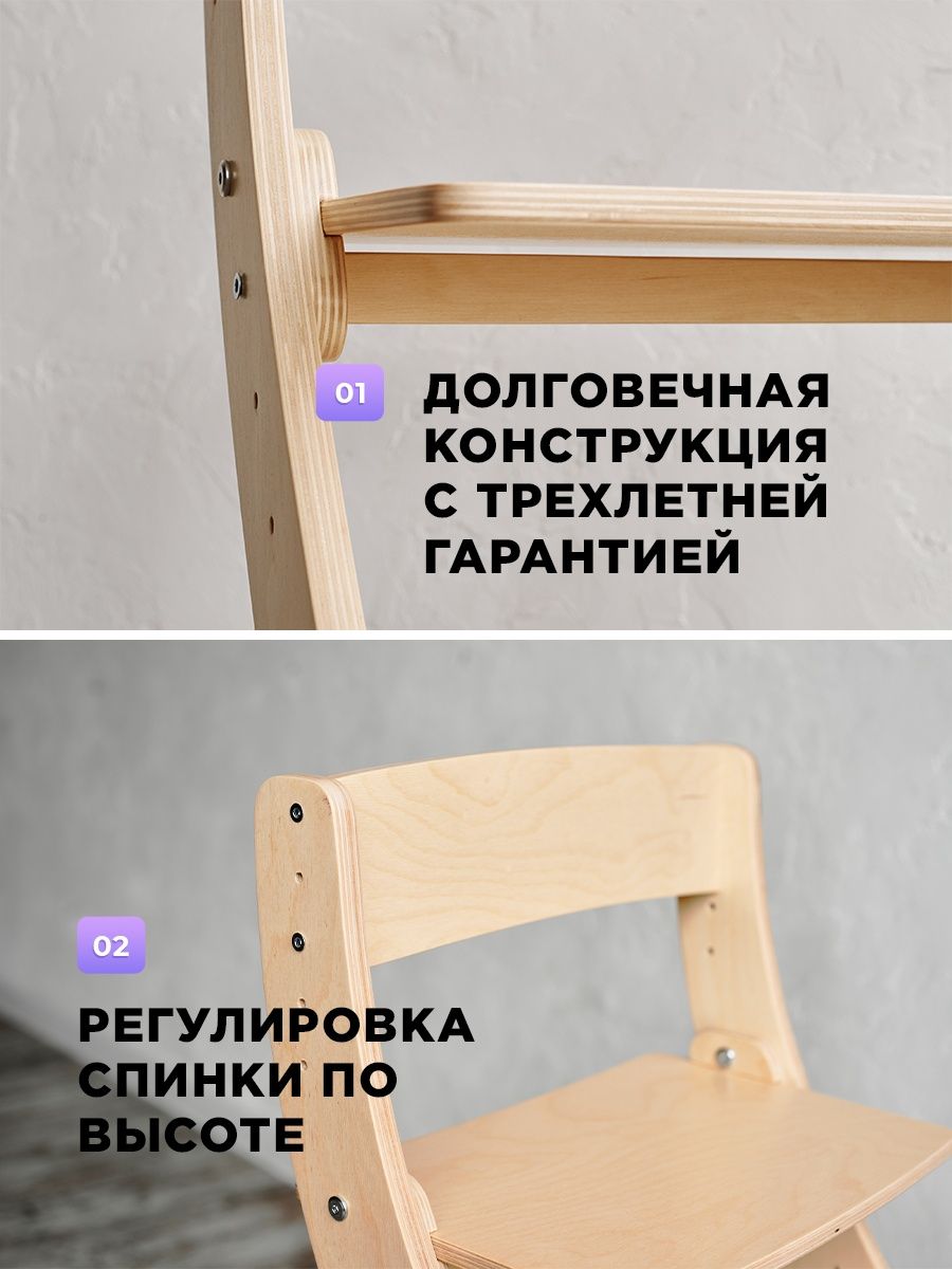 Стульчик для кормления Klikkin классический - фото 6