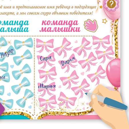 Плакат HAPPY Девочка или мальчик
