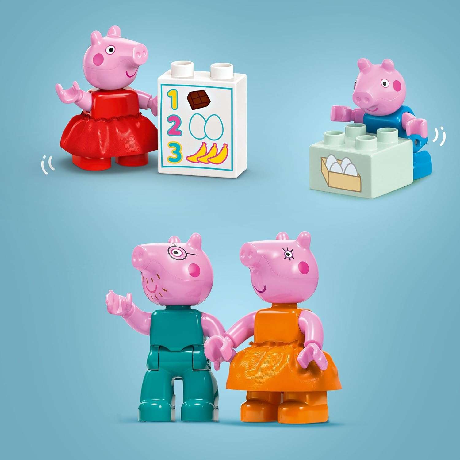 Конструктор LEGO DUPLO Супермаркет Свинка Пеппа 70 дет. - фото 4