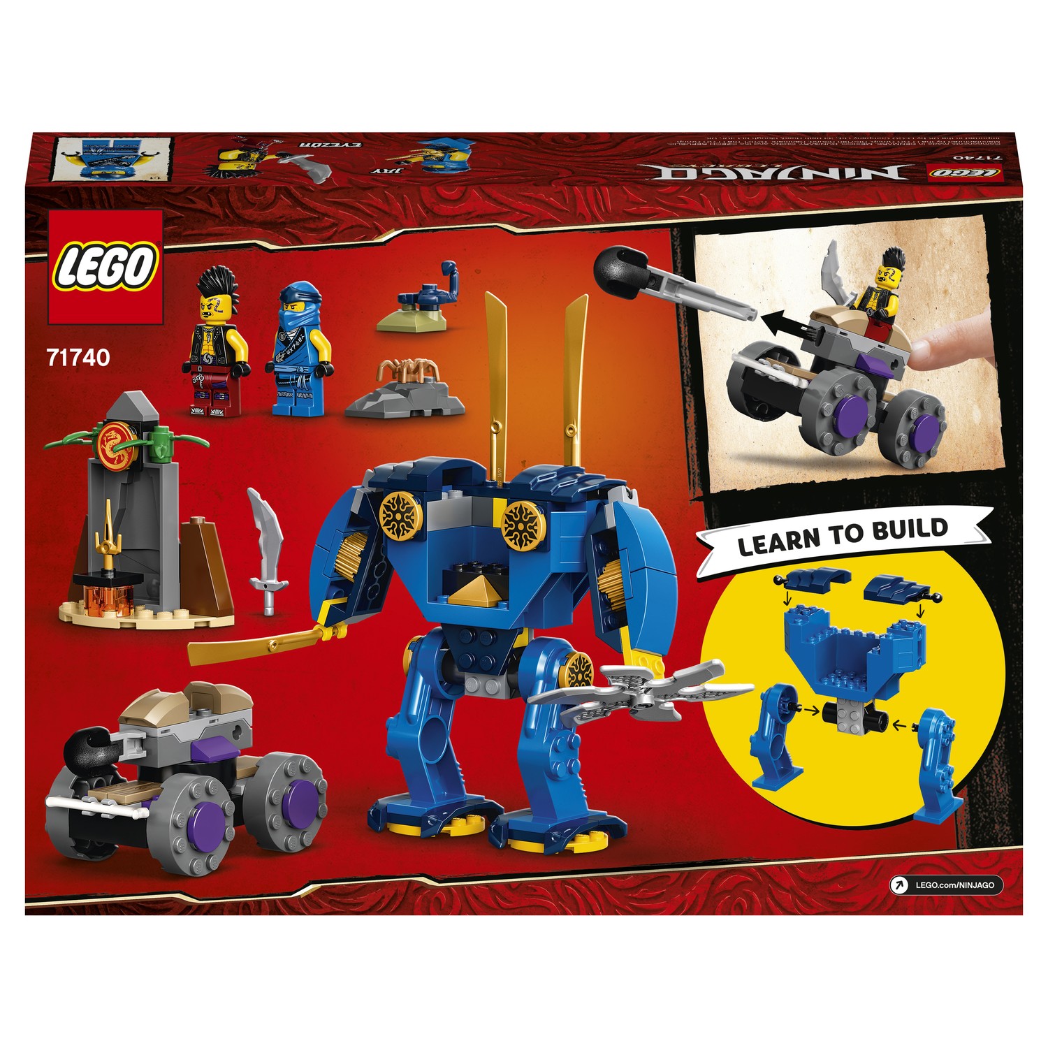 Конструктор LEGO NINJAGO Электрический робот Джея 106 дет. - фото 3