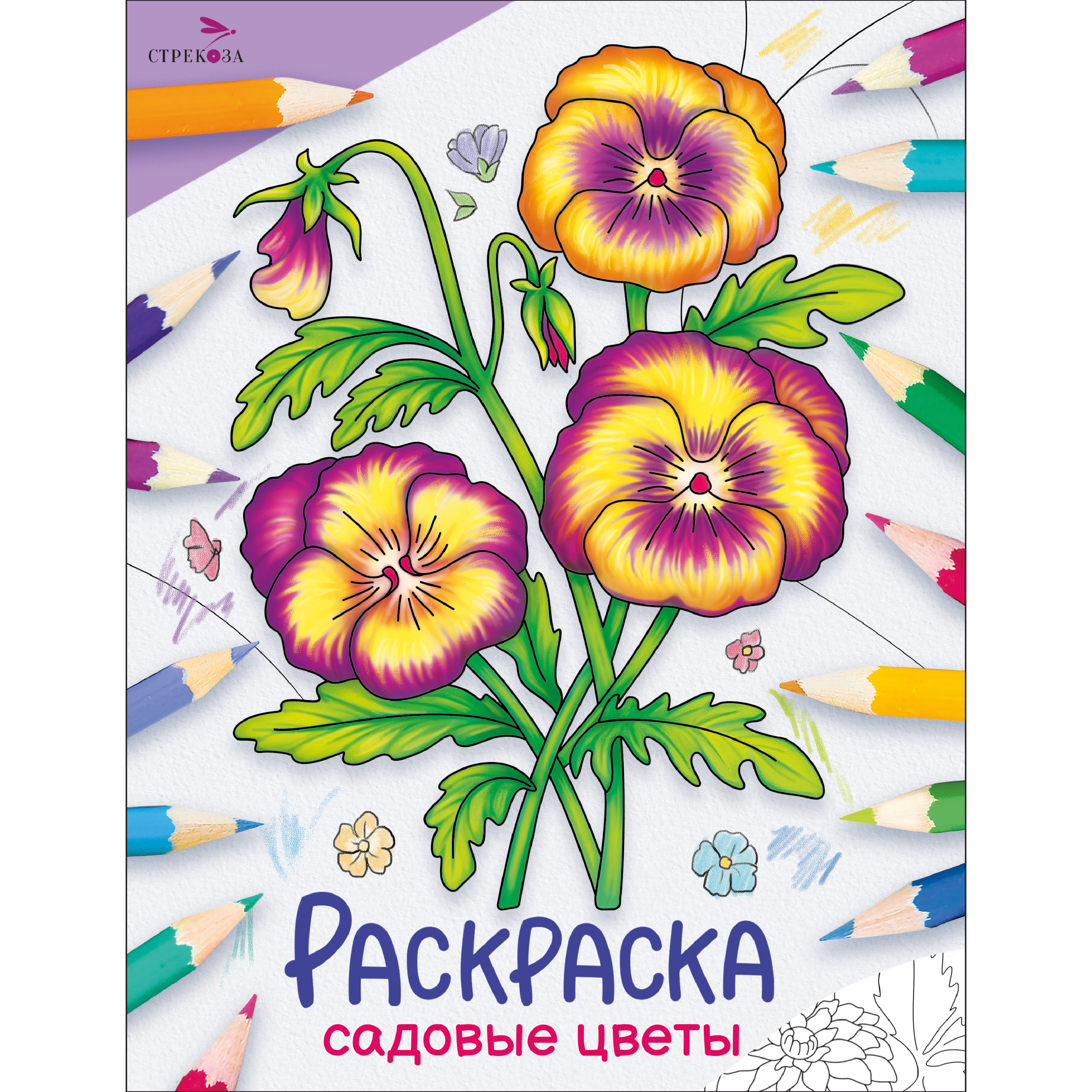 Раскраска Окружающий мир Садовые цветы - фото 1