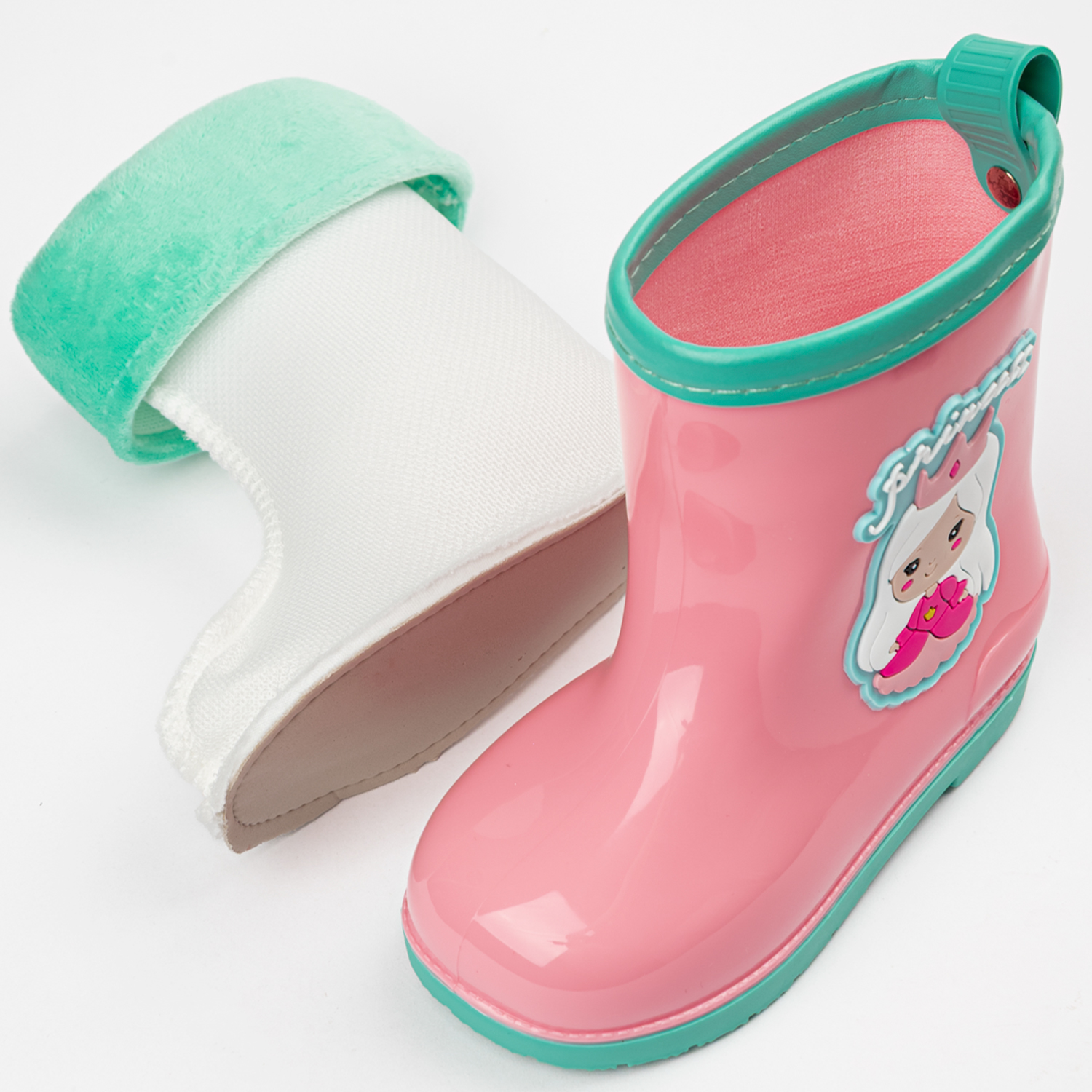 Резиновые сапоги TikkaGo 7B04_2025-04_pink-biruza - фото 7