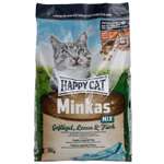 Корм сухой для кошек Happy Cat Minkas Mix 10кг птица-ягненок-рыба