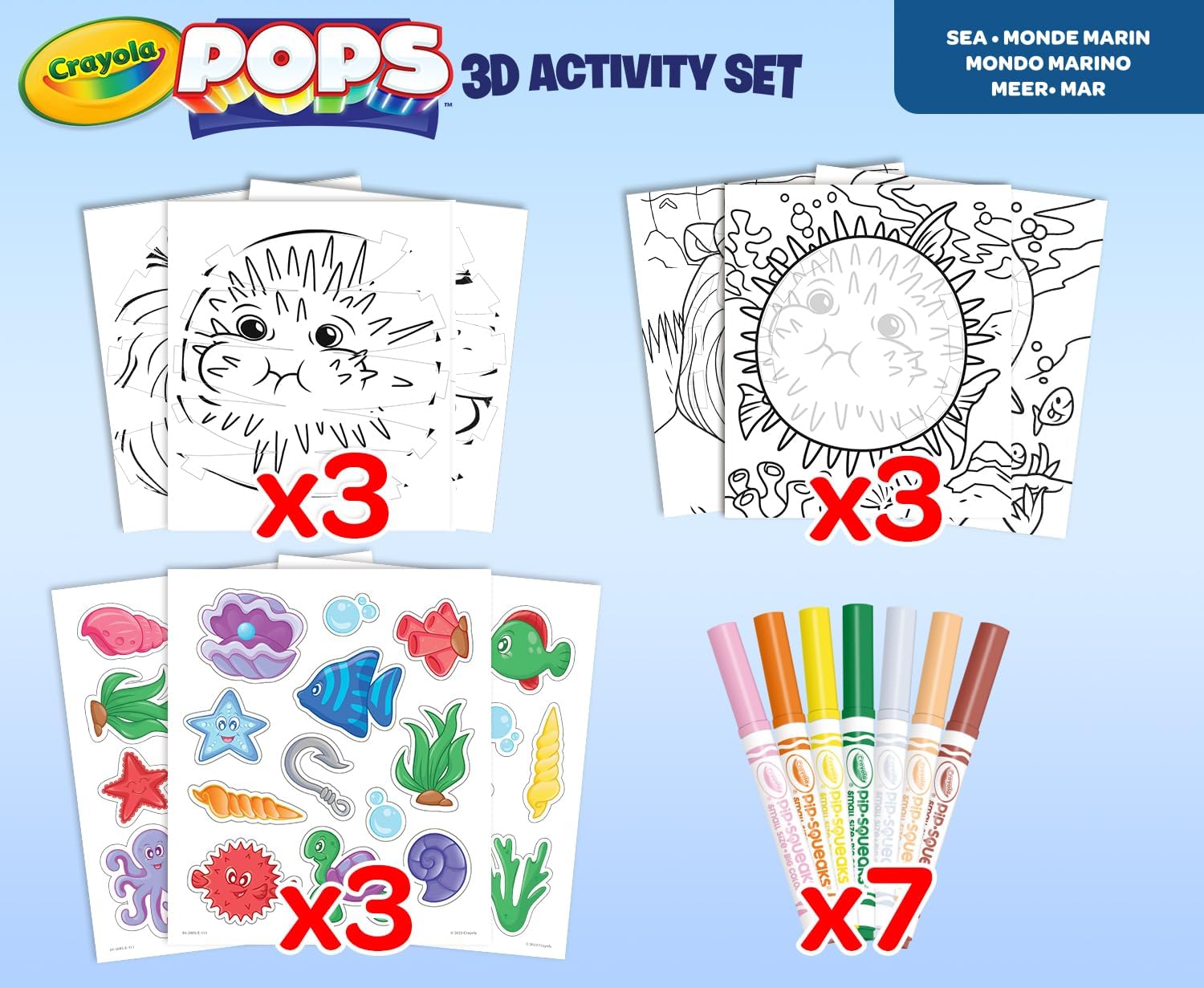Набор большая раскраска Crayola Море - фото 2