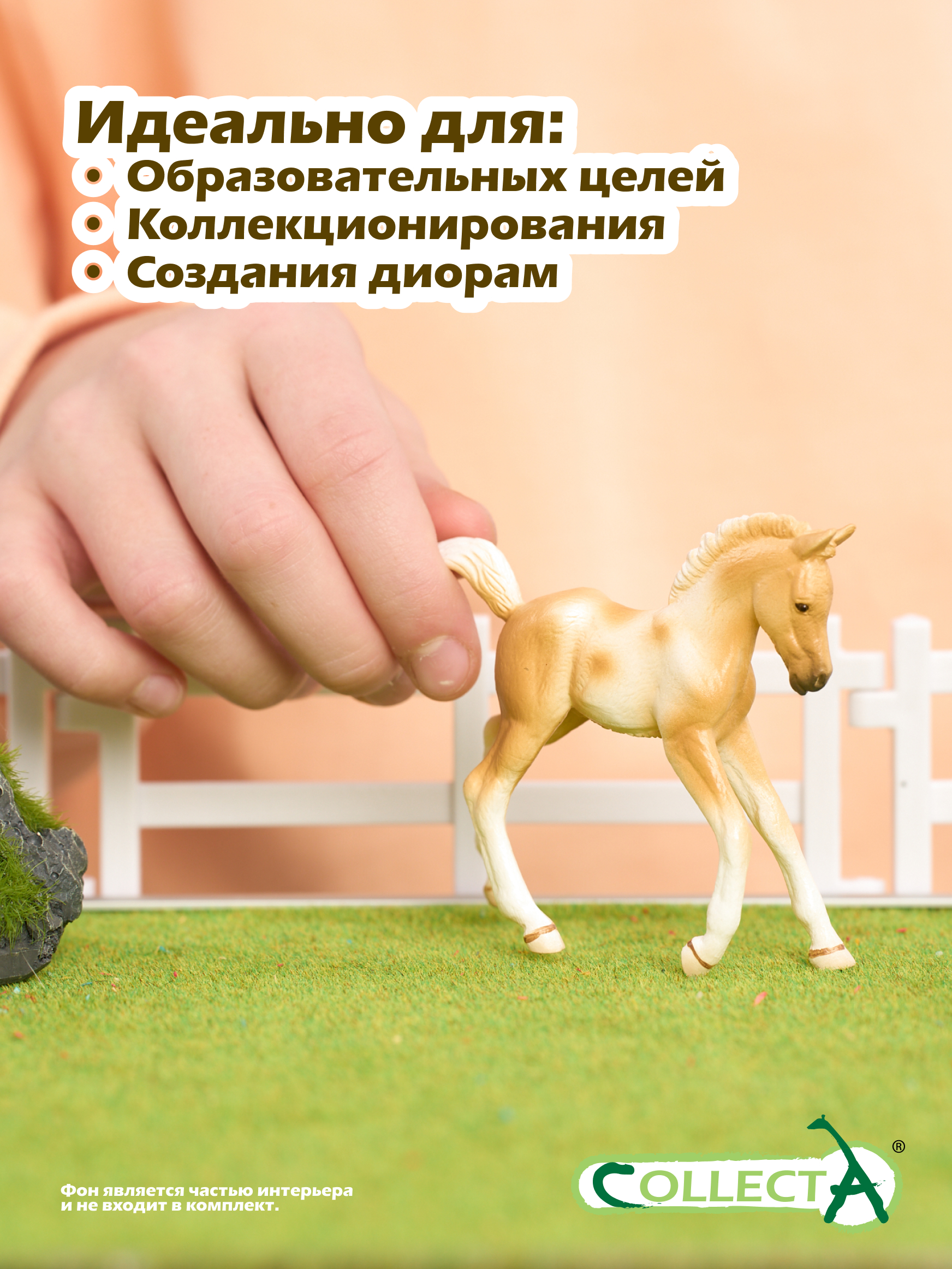 Фигурка Collecta Жеребёнок Пинто Паломино - фото 6