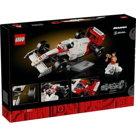 Конструктор LEGO Icons McLaren MP4/4 и Айртон Сенна блочный