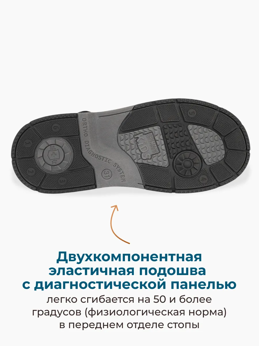 Сандалии ORTMANN kids 21.27_Kolin_черный - фото 9