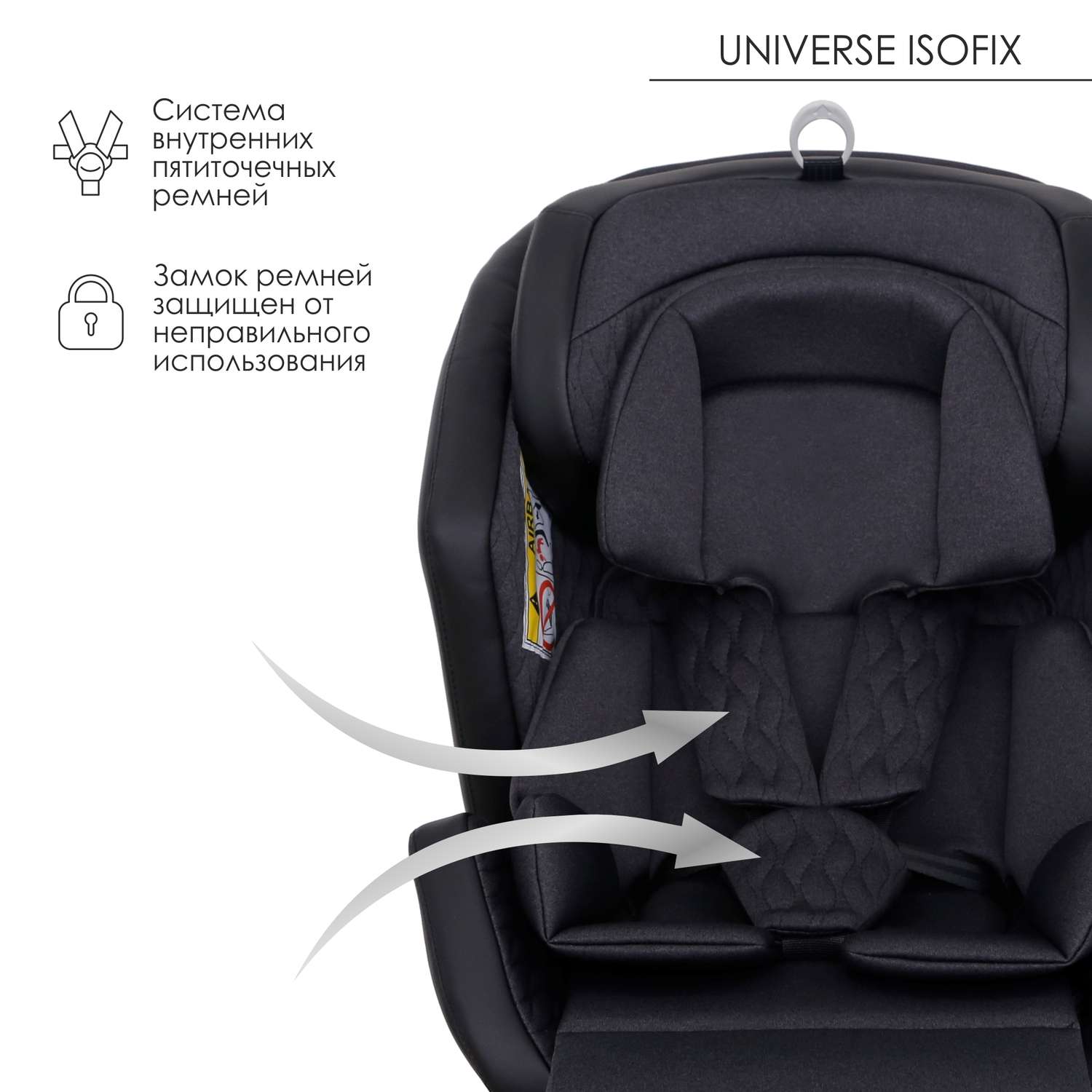 Автокресло Olsson Universe Black Isofix 0+/1/2/3 (0-36 кг) - фото 4