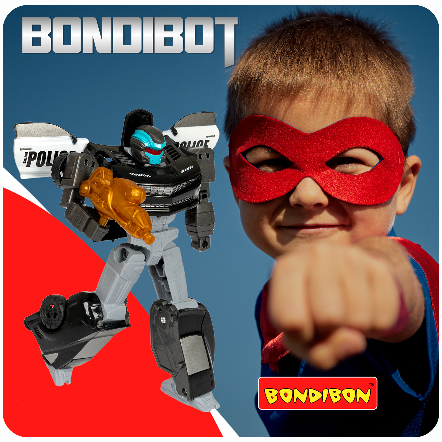 Фигурка Bondibon трансформер Робот Машина 2в1 - фото 11