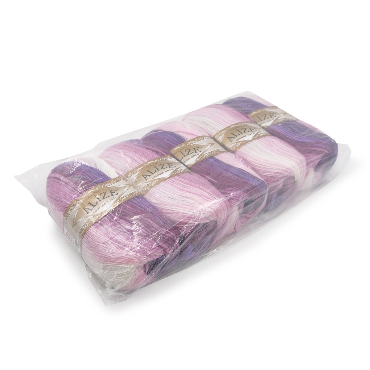 Пряжа Alize для вязания зимних вещей Angora Gold Batik 100 гр 550 м 5 мотков 2630 секционный - фото 8