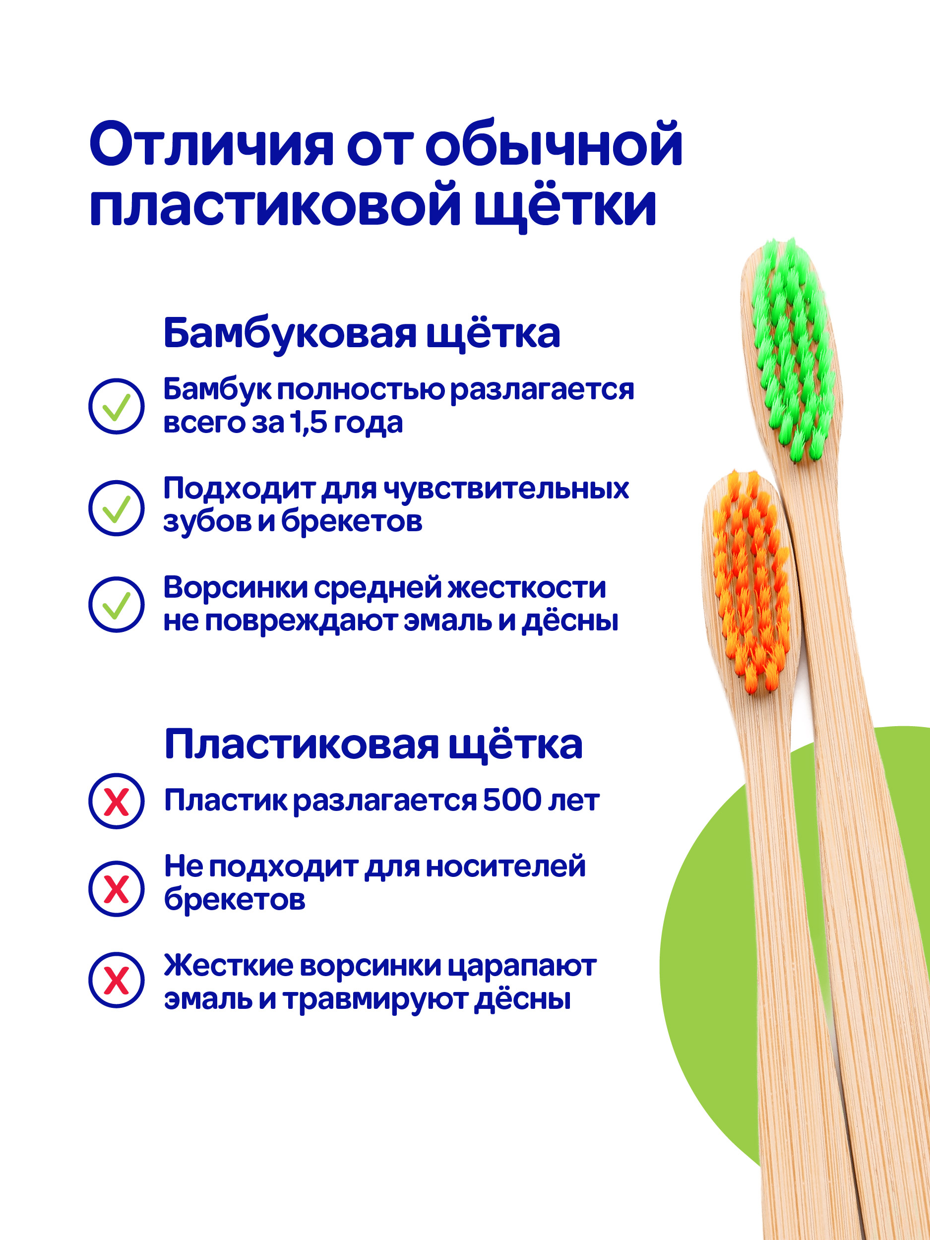 Зубная щетка классическая Mipao 4 шт. - фото 5
