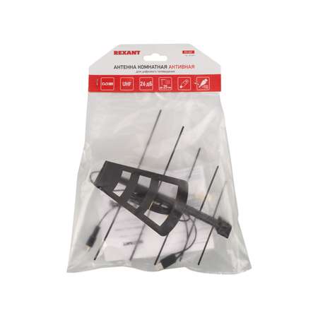 Антенна REXANT RX-269 комнатная активная с USB питанием для цифрового ТВ DVB-T2