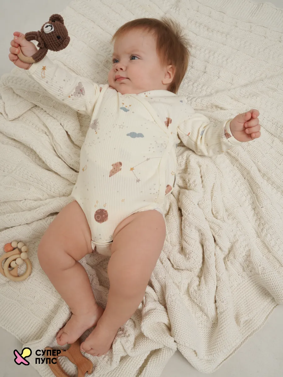 Боди 3 шт Супер Пупс нбр/3пр/бд/зап/таупкапибары - фото 28