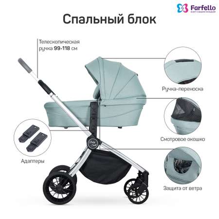 Коляска 3в1 Farfello Baby shell