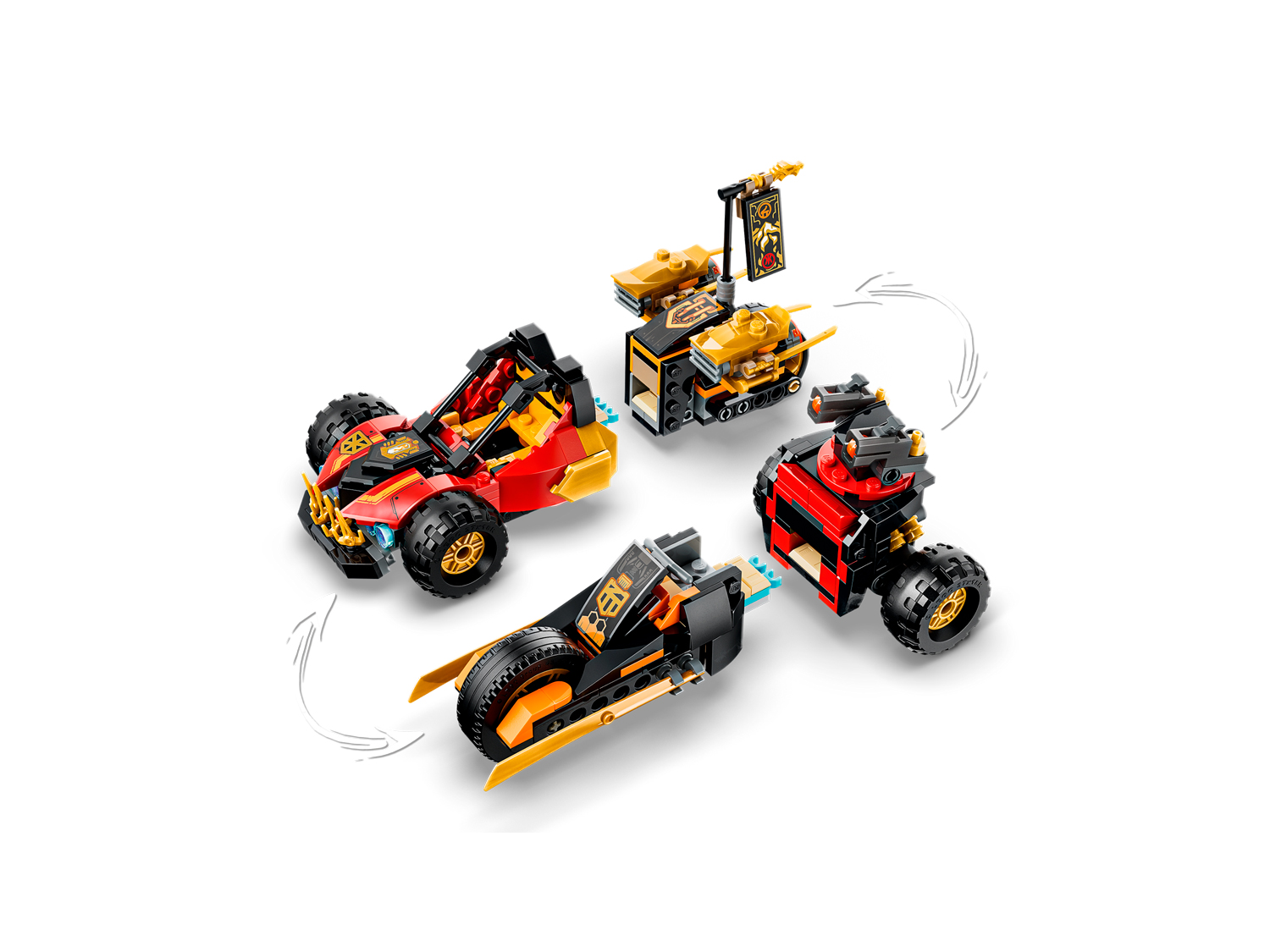 Конструктор LEGO NINJAGO Комбинируемый авто 394 дет. - фото 4