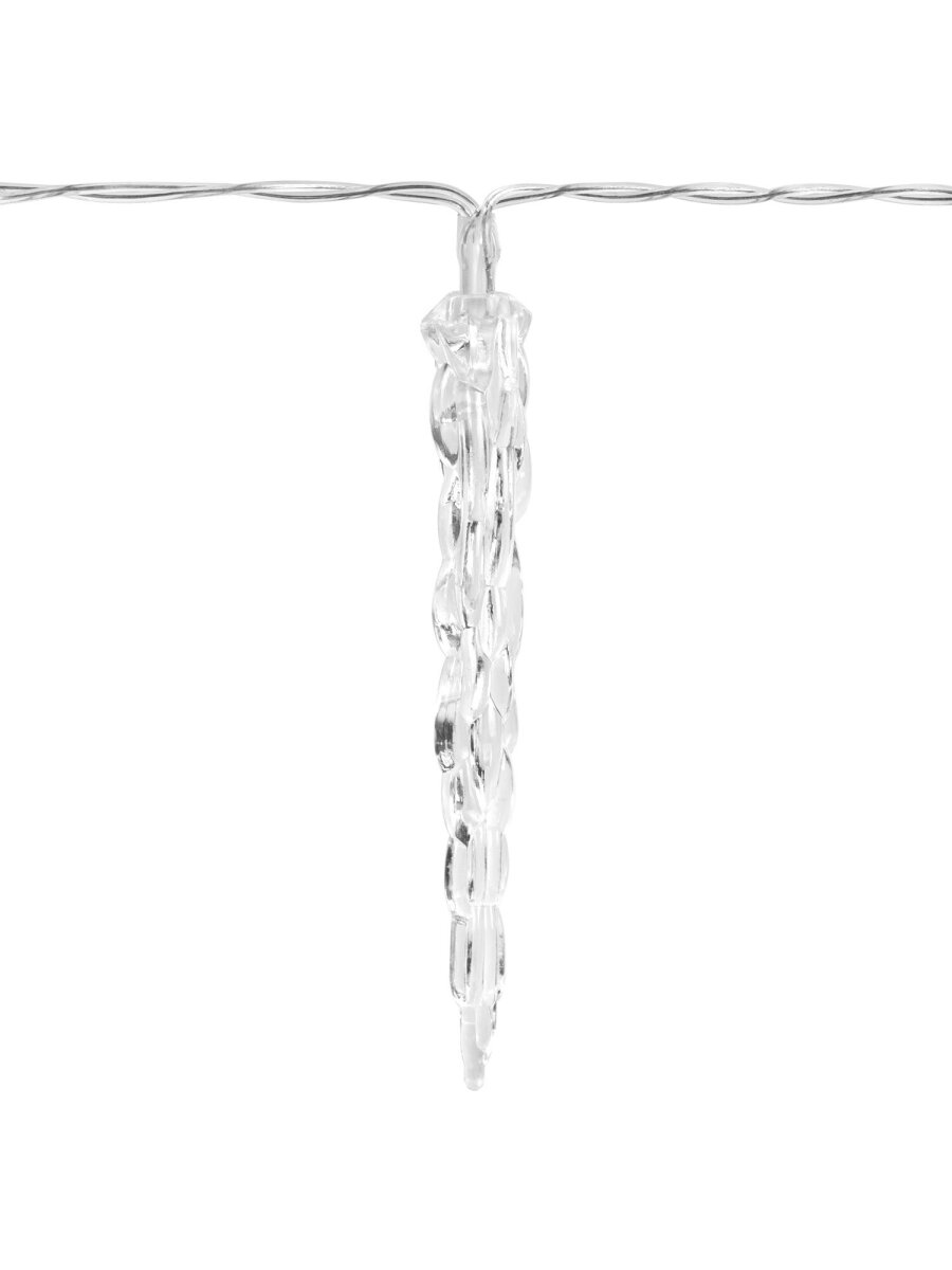 Гирлянда нить новогодняя Золотая сказка интерьерная для дома и на елку Сосульки на батарейках светодиодная - фото 9