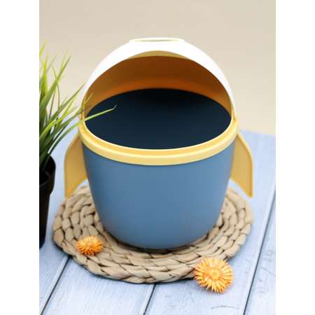 Контейнер для мусора iLikeGift Rocket blue настольный