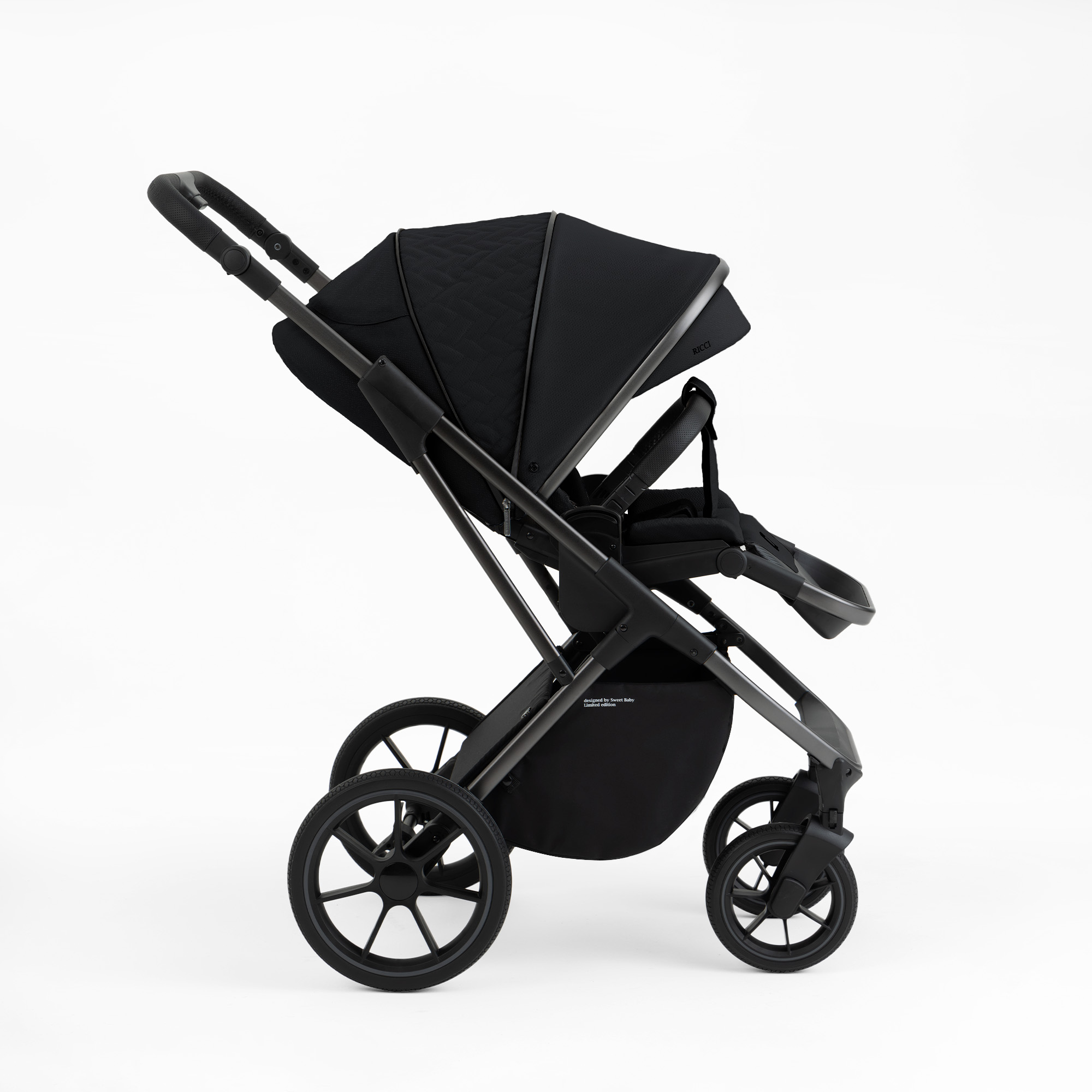 Коляска 2в1 Sweet Baby Ricci Black черный - фото 29