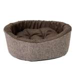 Лежанка для животных Homepet Wool Жаккард 49*43*17см Коричневый