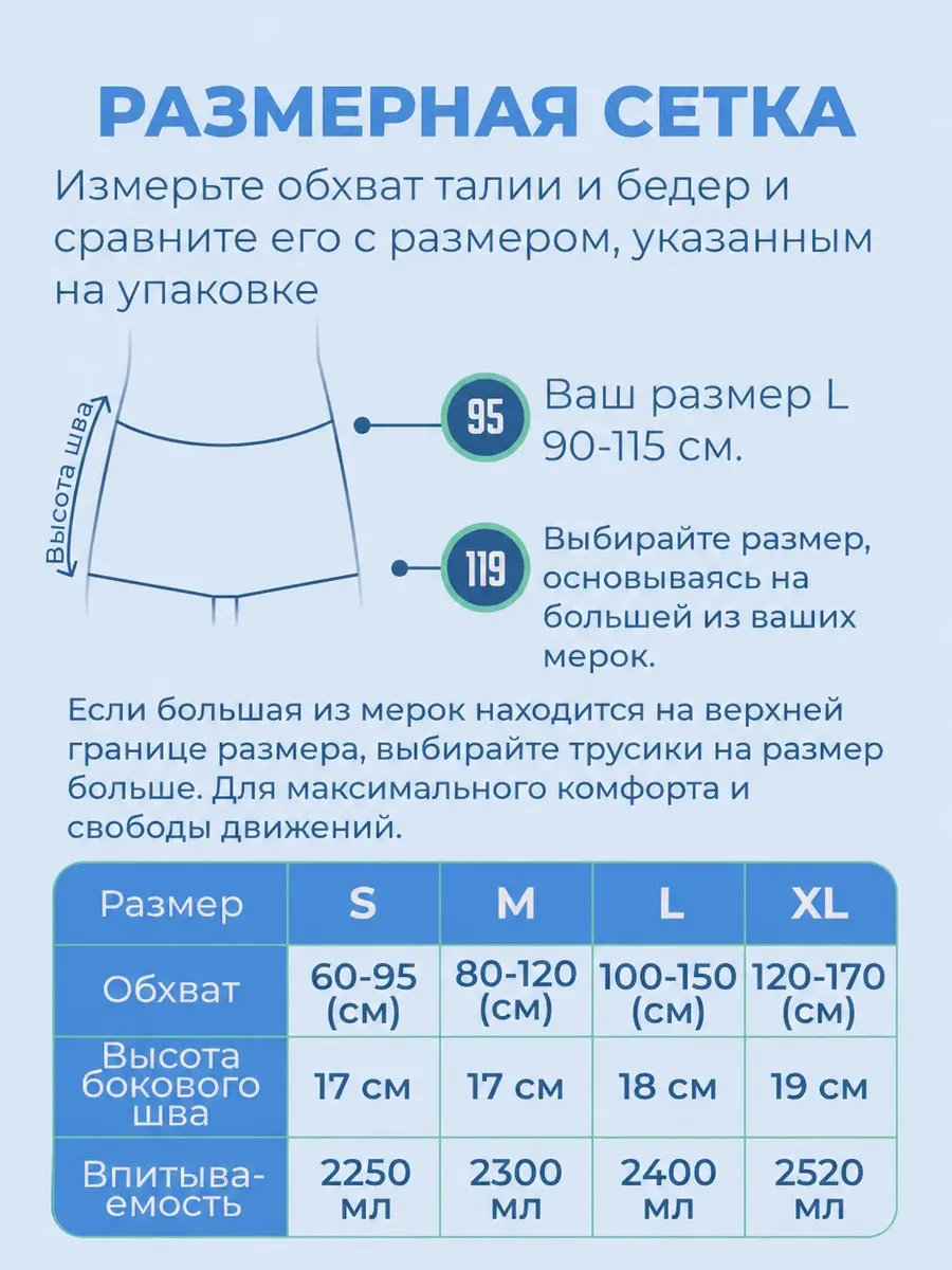 Подгузники для взрослых KIYGGOI XL 30 шт. - фото 3