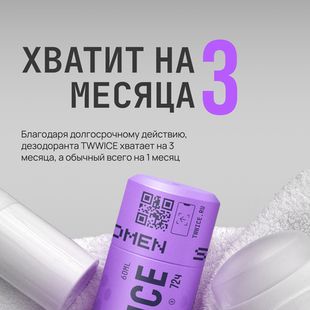 Дезодорант WOMEN SPORT TWWICE антиперспирант