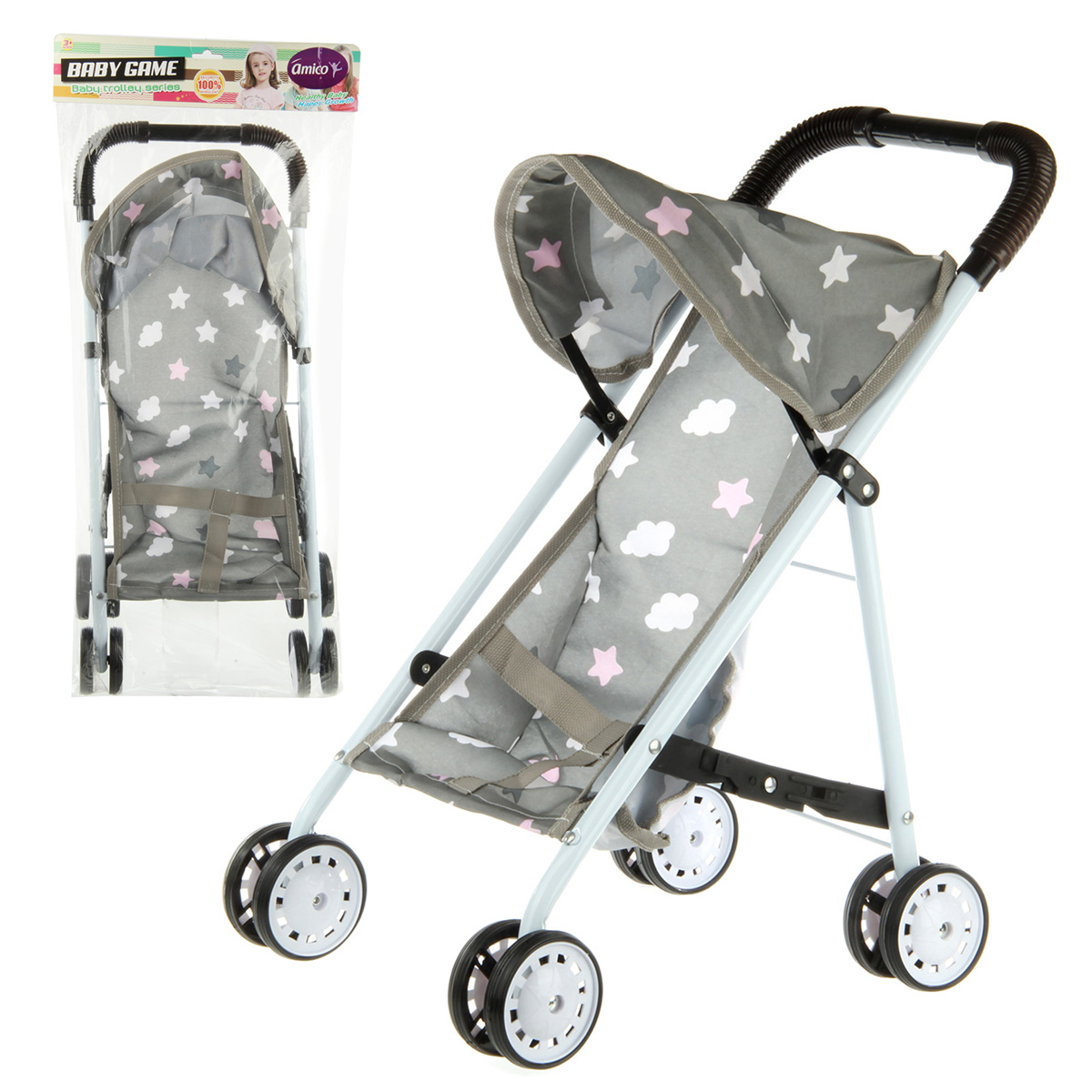 Прогулочная коляска для кукол AMICO 135325 - фото 6