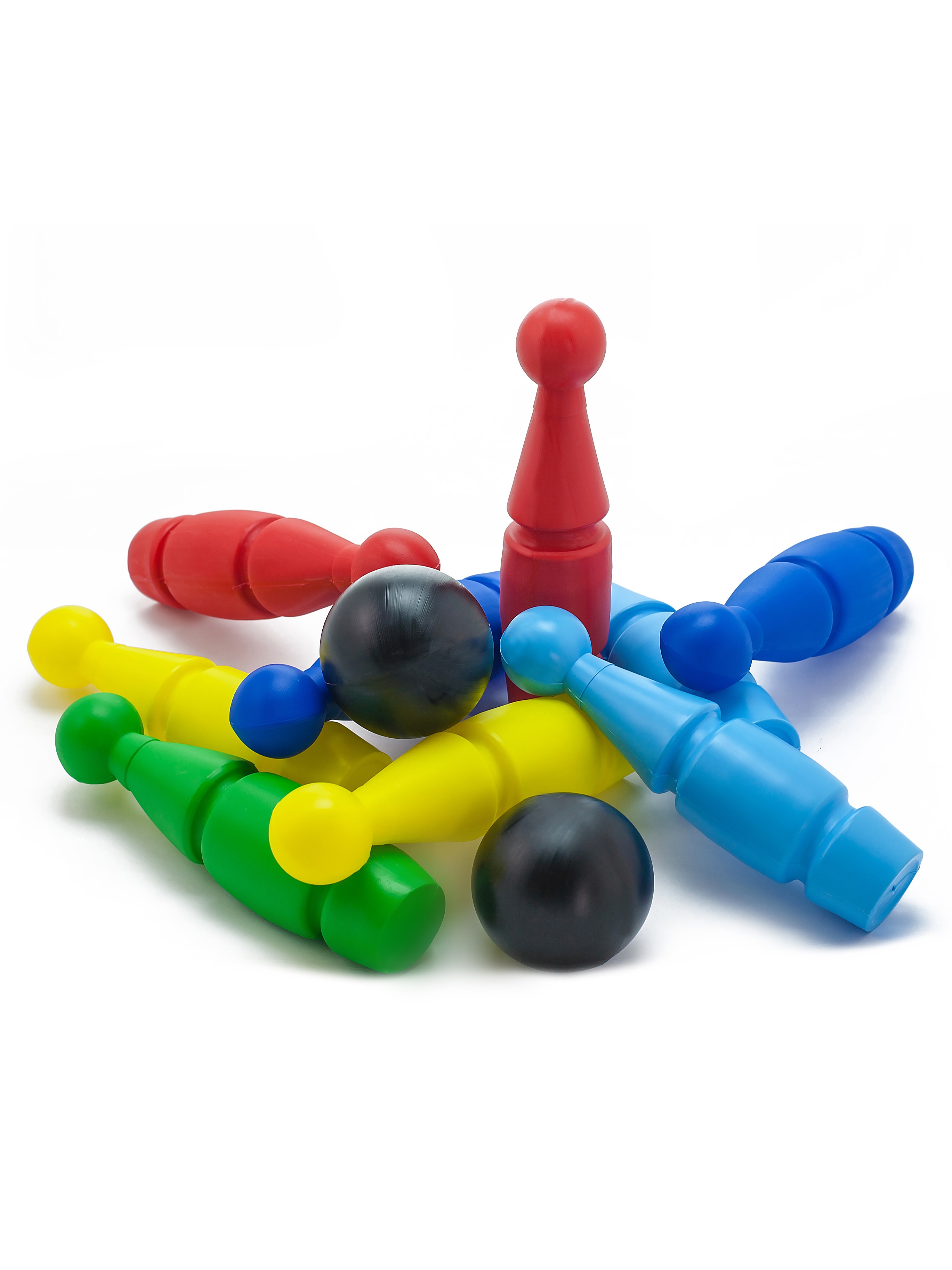 Игровой набор ТЕБЕ ИГРУШКА городки+скакалка+ ракетки+фрисби+ кегли - фото 9