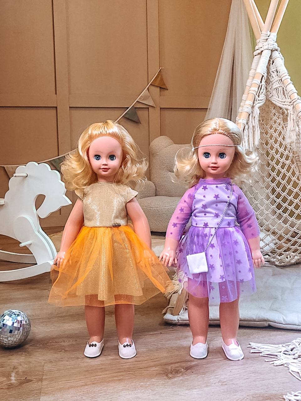 Кукла большая (ростовая) СТРАНА КУКОЛ говорящая, шагающая за руку высота 60 см 20-01.3 - фото 14