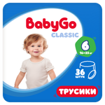 Трусики BabyGo Classic 6 (16-25 кг) 36 шт.