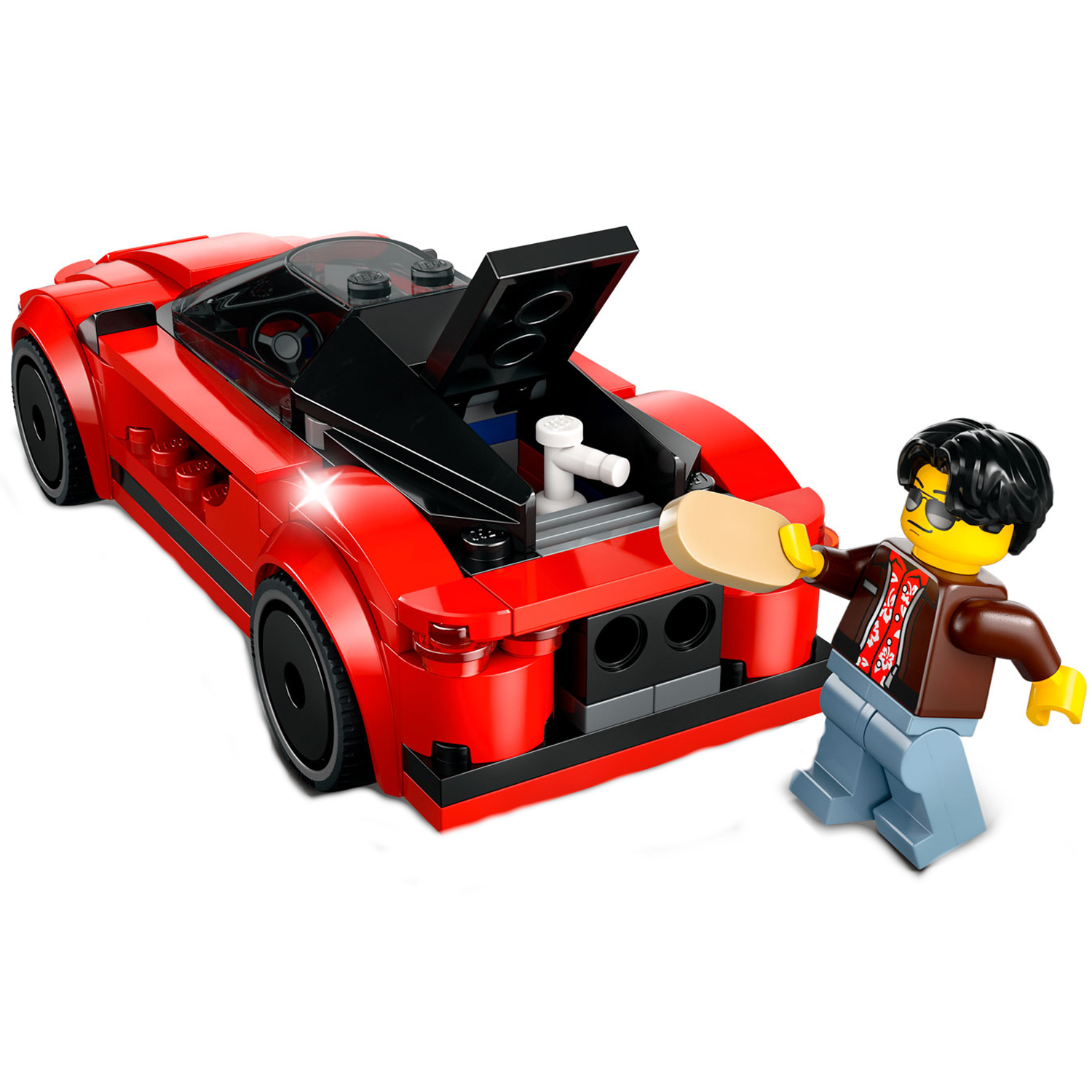 Конструктор LEGO City Красная спортивная машина блочный - фото 10
