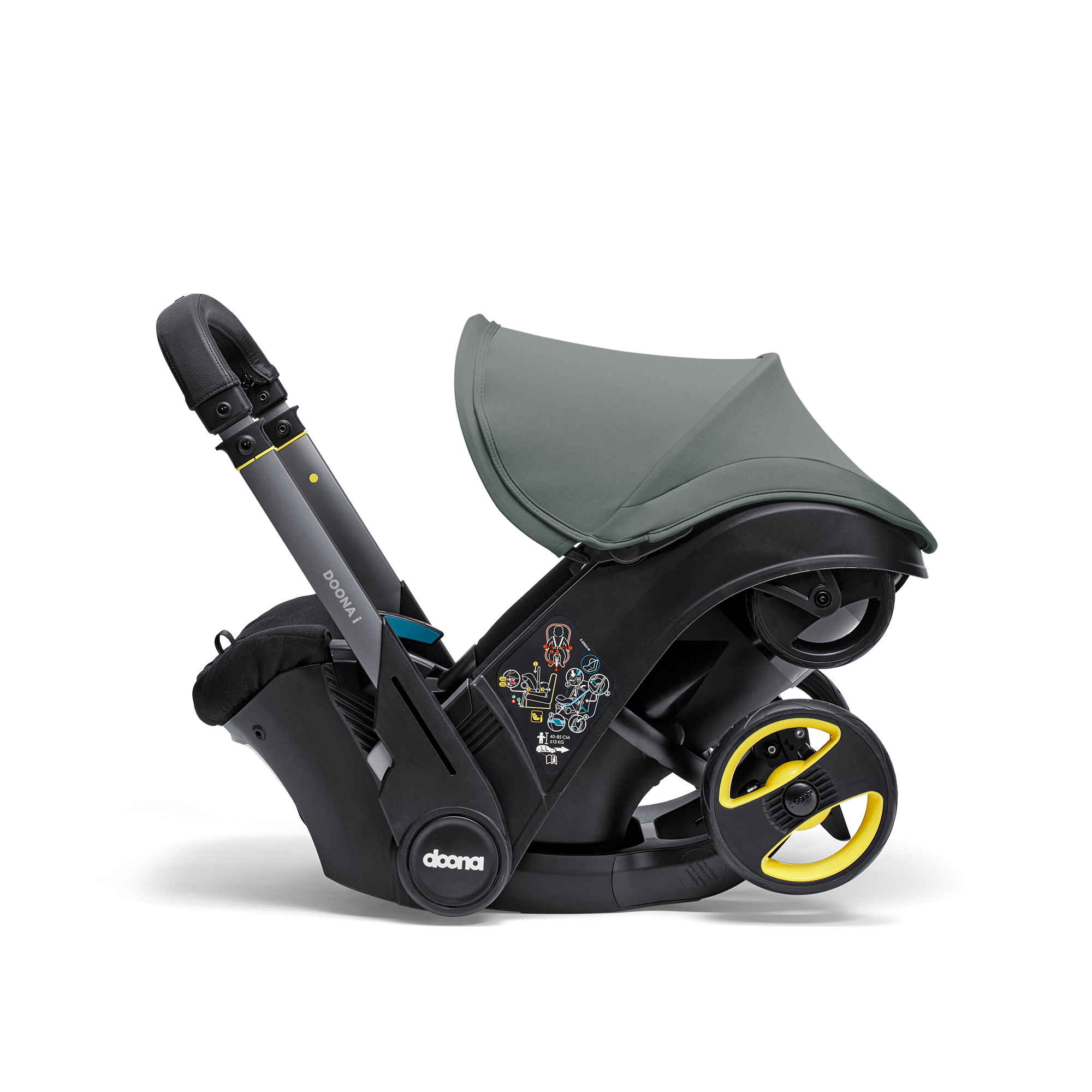 Автокресло Doona i, цвет: Slate Green Isofix 0 (0 -13 кг) серый - фото 26